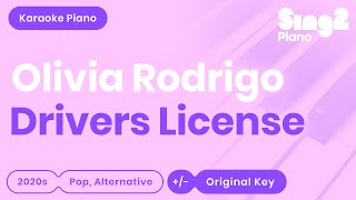 Olivia Rodrigo - drivers license (Karaoke Piano)