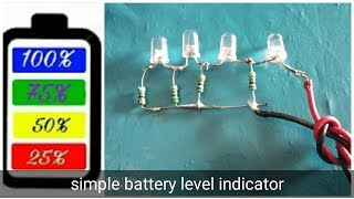 how to make battery voltage level indicator || sk creatives