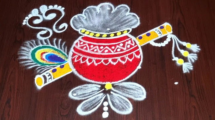 5×3Krishna janmashtami rangoli || Gokulashtami rangoli | Krishnashtami muggulu | Rashwika Creations
