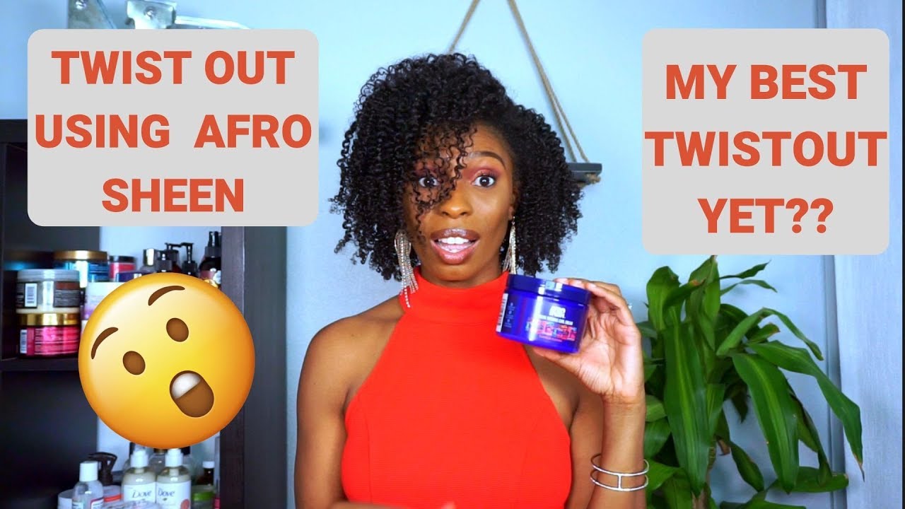 NEW AFRO SHEEN REVIEW + DEMO!!! 2020 TWISTOUT USING AFRO SHEEN CURL