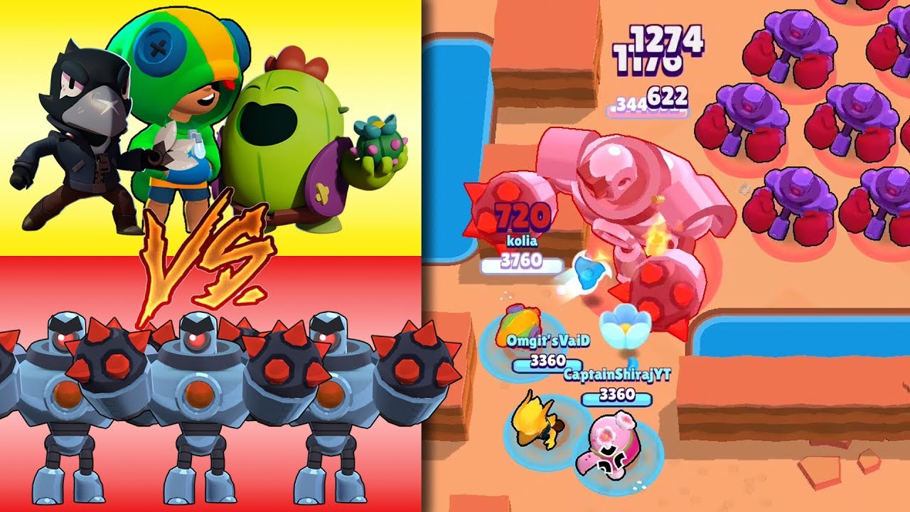 Legendary Team Vs Robots Can Legendary Team Defeat Insane Boss Brawl Stars Youtube - boss brawl stars