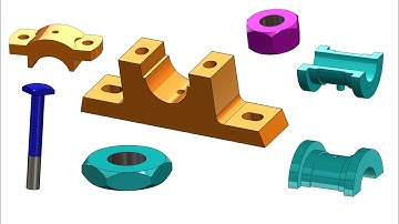 Cad modeling of plummer block parts.(part-1)