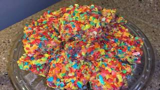 THE BEST FRUITY PEBBLES RICE KRISPIES TREAT BARS 2020