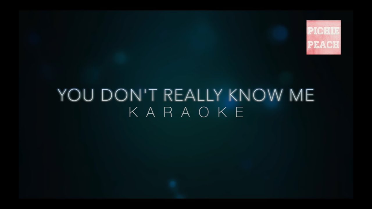 You Don't Really Know Me Jessie J Instrumental/Karaoke with