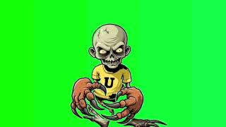 Green Screen Upin Zombie Kartun
