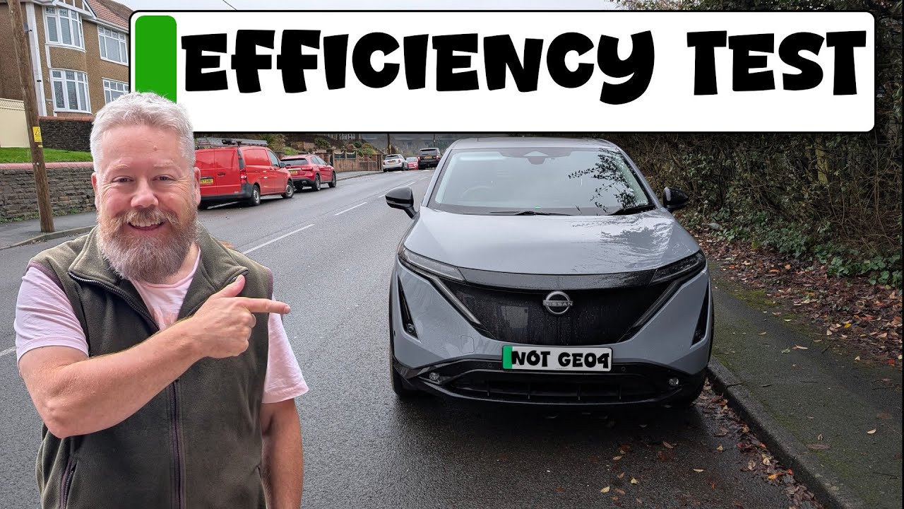 Nissan Ariya против Wales: тест эффективности в условиях умеренной зимы и подъема в гору на скоро...