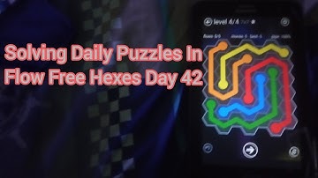 Solving Daily Puzzles In Flow Free Hexes Day 42