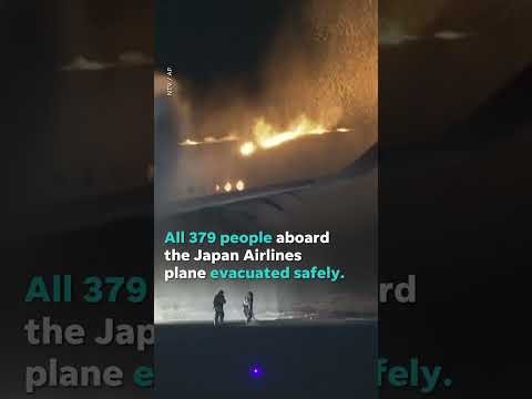 Plane engulfs in flames after deadly collision on airport runway #Shorts