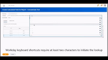 Workday Calculated Field   Concatenate Text and Substring Text