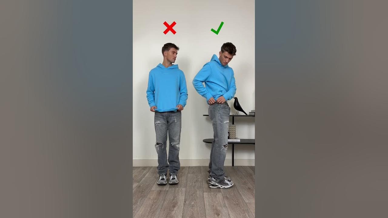 HOW TO CROP A HOODIE 😱 Save for daily #fashionhacks & #stylingtips for #mensfashion