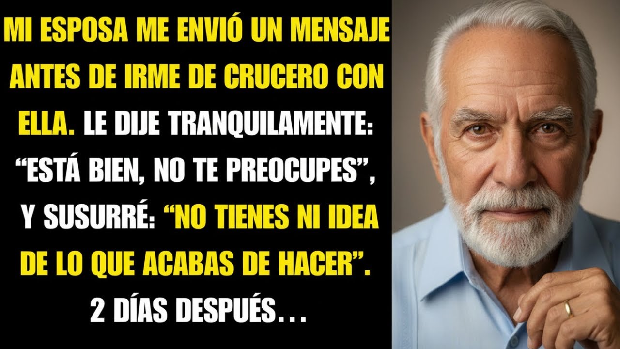 Todo parecía listo para el viaje familiar… hasta que mi esposa me envió este mensaje que decía…