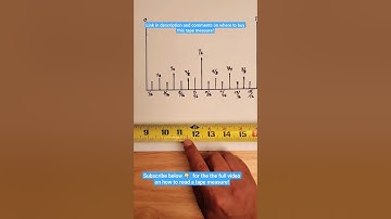 How to Read a Tape Measure in 60 Seconds!