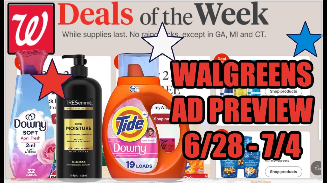 WALGREENS AD PREVIEW (6/28 - 7/4) - YouTube
