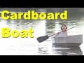 i made a CARDBOARD canoe (to make my girlfriend drown)