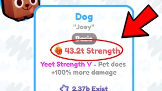 This Trick Gives INSANE YEET Strength... in Pet Simulator X!
