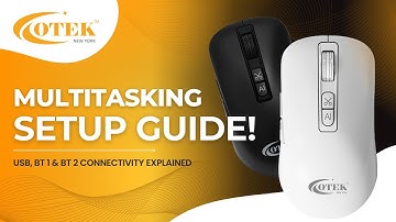 Otek AI Integrated Mouse Multitasking | USB, BT1 & BT2 Connectivity Explained!
