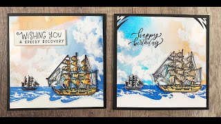Let's combine two background stamps!!! LK292