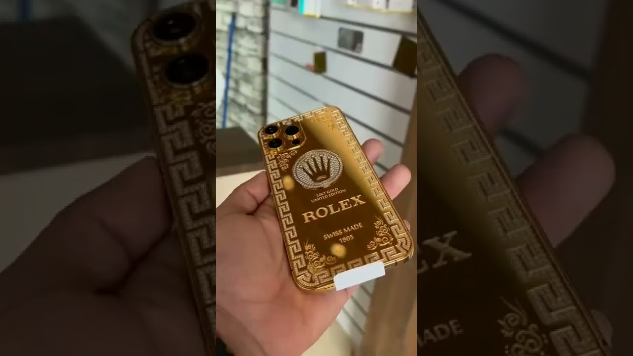 IPHONE 13 MAX 24 KT GOLD IPHONE 