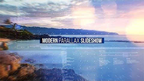 After Effects Template: Modern Parallax Slideshow