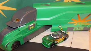 Disney Cars 3 Conrad Camber's Hauler (Next-Gen Shiny Wax) Custom Piston Cup Racer