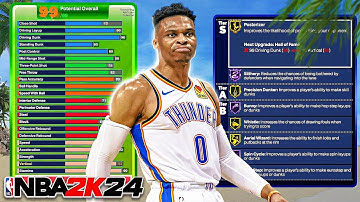 PRIME RUSSELL WESTBROOK BUILD - TRIPLE DOUBLE DEMIGOD BUILD NBA 2K24