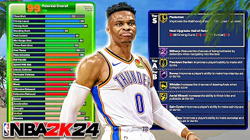 PRIME RUSSELL WESTBROOK BUILD - TRIPLE DOUBLE DEMIGOD BUILD NBA 2K24