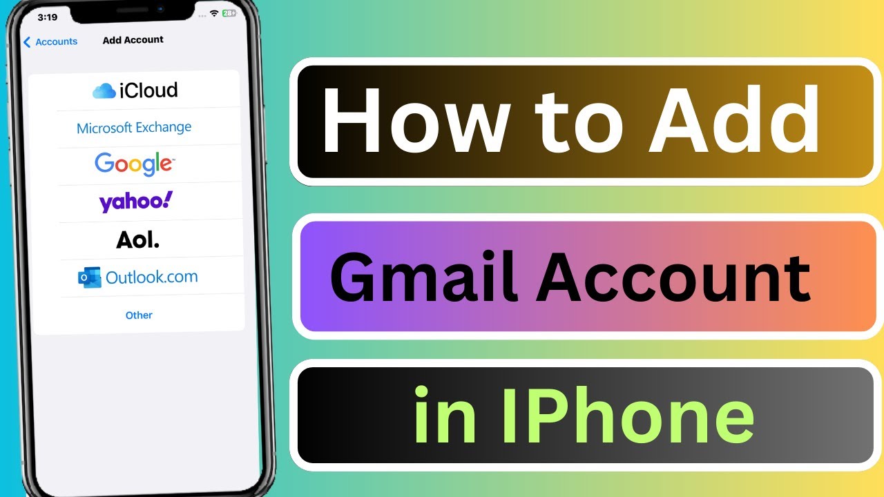 How to Add Gmail Account in iPhone | Add Gmail Account to iPhone | 2023 ...