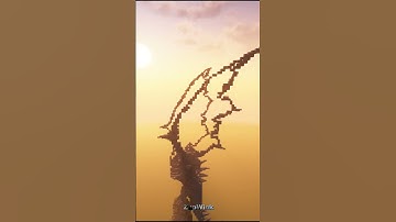 Minecraft Dragon Build | Time-lapse | Easy Tutorial #minecraft #timelapse #dragon