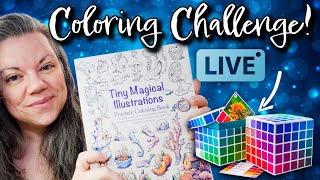 Coloring Challenge Tiny Magical Illustrations Color With Me Chill, Chat And Color