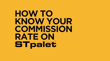 How to know and calculate vendor commission charge on Palet