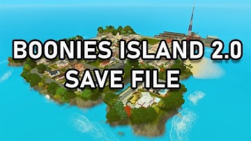NEW RETRO SAVE FILE! Boonies Island 2.0 The Sims 3 World Overview