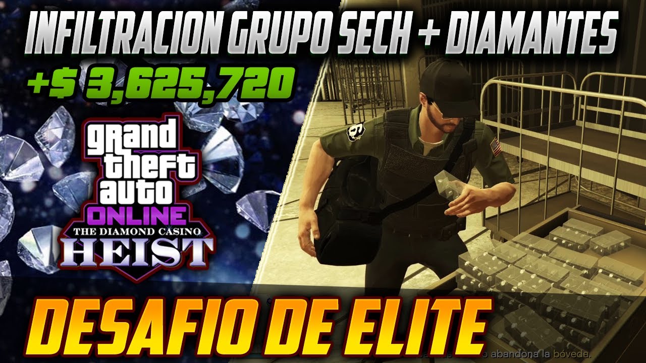 💎 Golpe al Casino RUTA GRUPO SECH INFILTRACION Desafió de Elite Semana de Diamantes 💎 gta v online