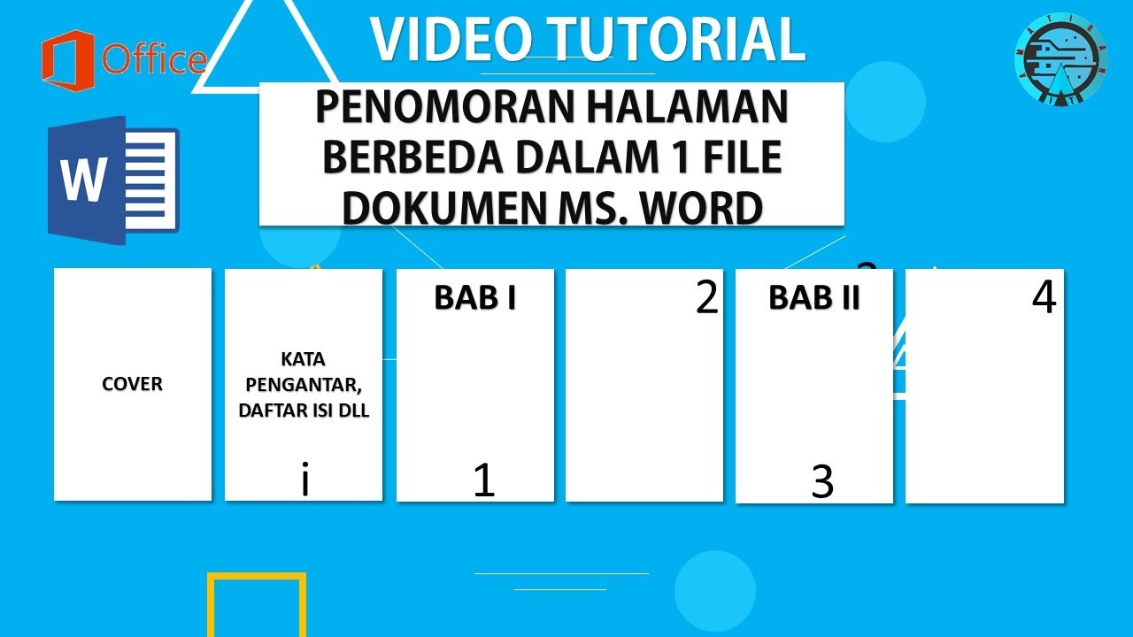 Cara Membuat Penomoran Halaman Berbeda Pada Skripsi Makalah Atau Laporan Dalam 1 File Di Ms Word Youtube