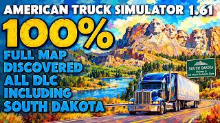 How to Open 100% of ATS 1.61 Map Including South Dakota * Full Map Discovered, Guide, Profile