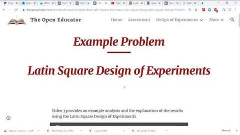 Latin Square Design of Experiments DOE Explained with Examples Using Minitab