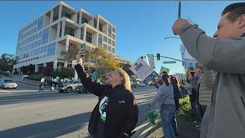 Sharp nurses strike, citing low pay and inadequate sick leave