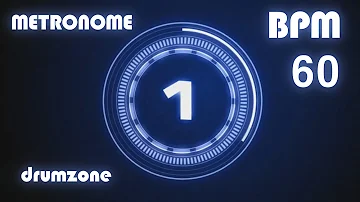 [드럼존] 메트로놈 - 60 BPM - Metronome - Click & Voice  ( 1 hour )
