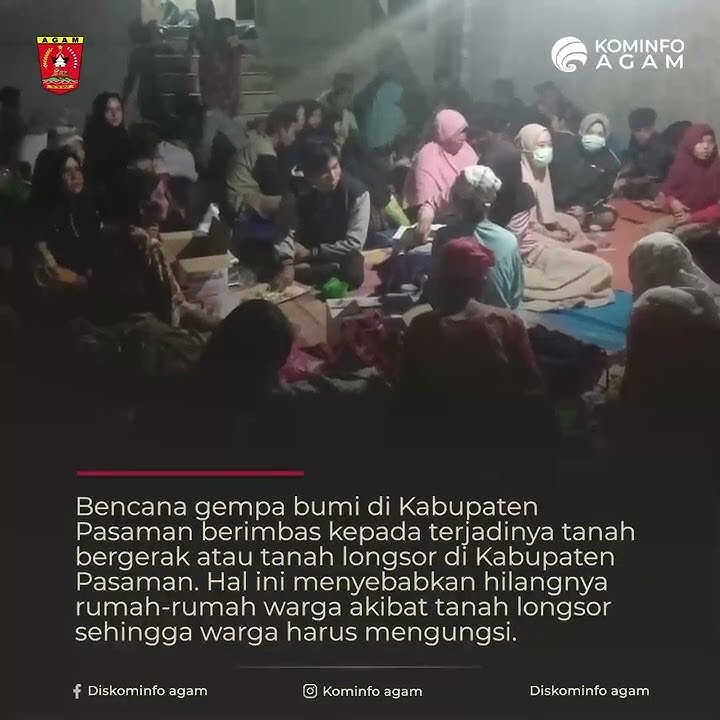 Ratusan Warga Malampah Mengungsi Ke Padang Tarok Nagari Salareh Aia Kecamatan Palembayan