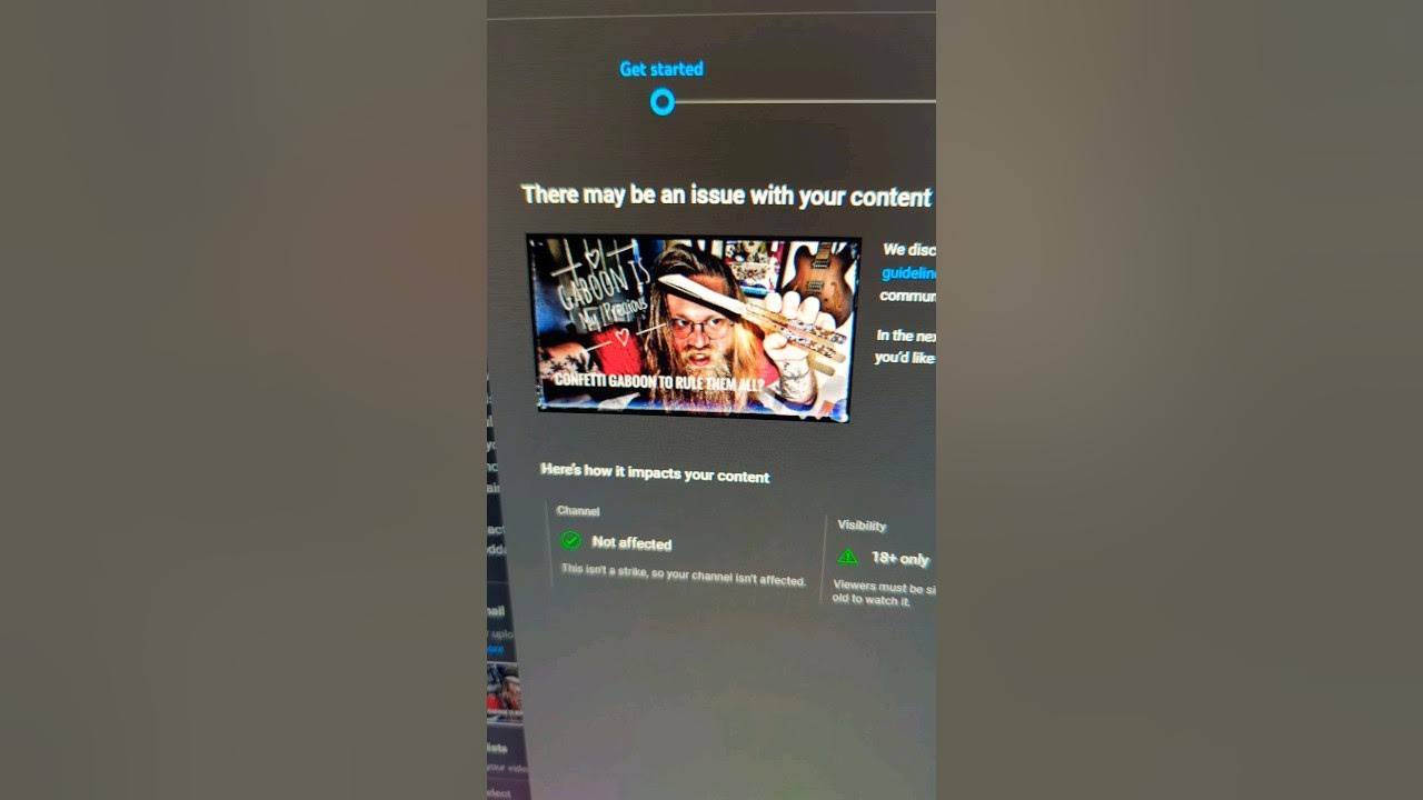 why doesn't YouTube tell you the problems with your videos when they