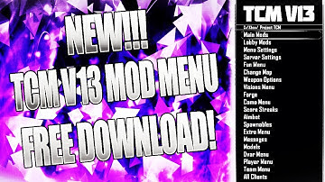 NEW!! BO2 TCM V13 MOD MENU!! | FREE DOWNLOAD | (JTAG/RGH ONLY)