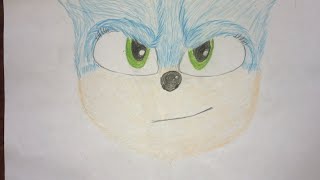 Как нарисовать СОНИКА из ФИЛЬМА СОНИК ! How to draw SONIC   #sonic #соник #сониккино