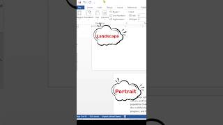 MS Word Tutorial: Creating a One-Page Landscape and Next-Page Portrait Document #words