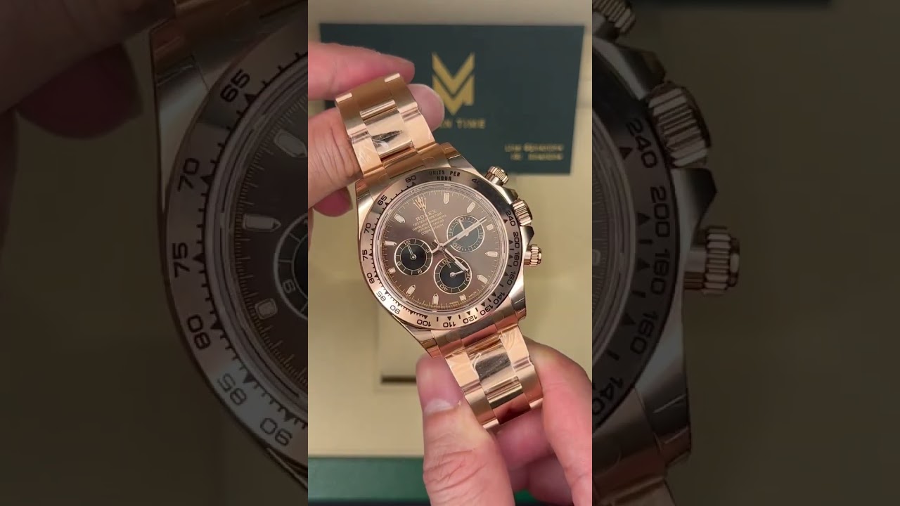 Rolex Daytona Full Rose Gold Chocolate Dial 2022 New 1.xx🔥🔥 