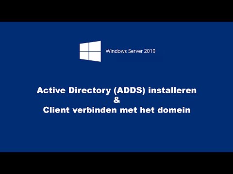 ACTIVE DIRECTORY INSTALLEREN (Windows Server 2019 #1)