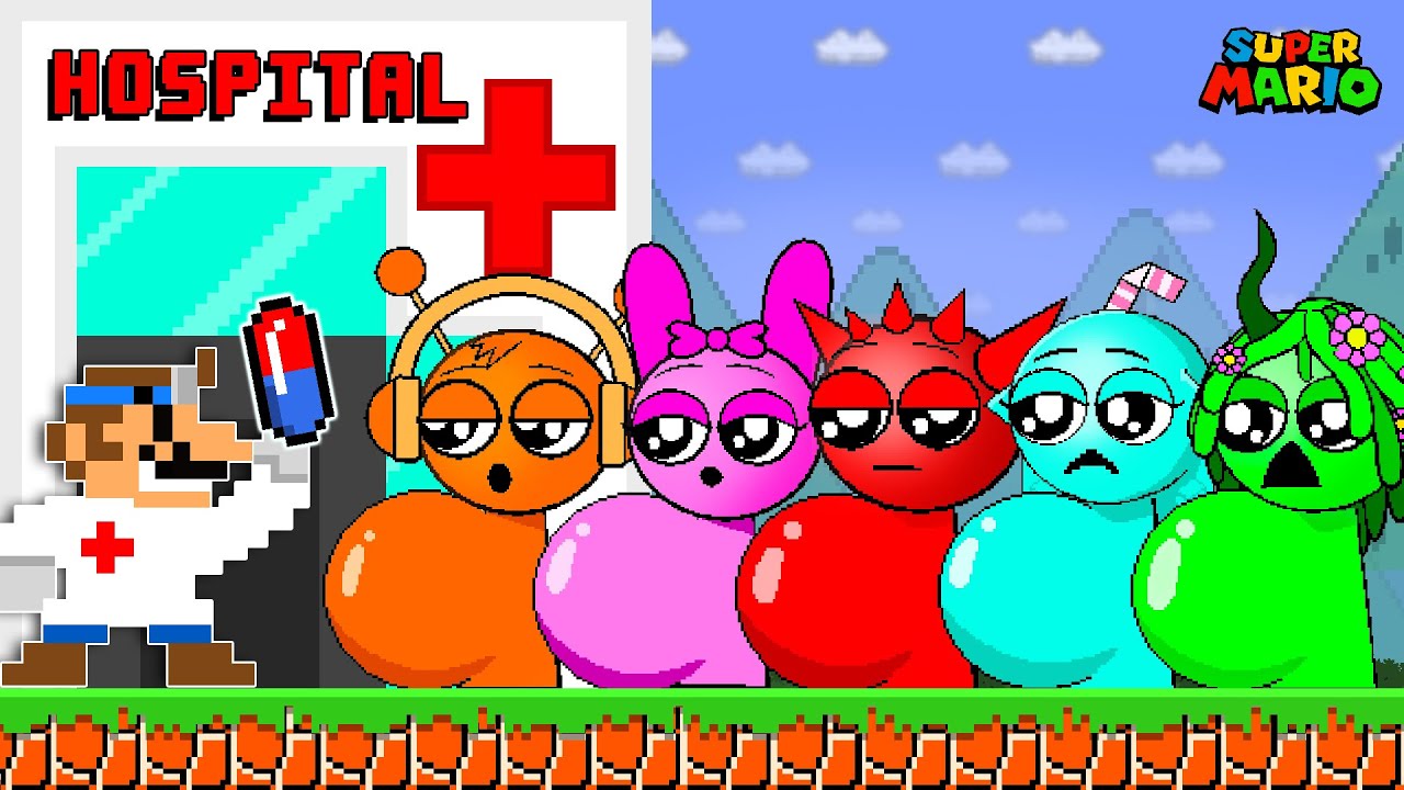 Mario Open a Hospital to Save the Fat Sprunki in Super Mario Bros 