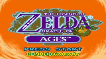The Legend of Zelda: Oracle of Ages Intro and Title Screen (GBC)