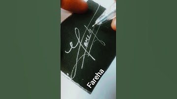 Fareha name signature|signature style of S #viral #shortvideo #sign #trend #shorts|SignatureGyan