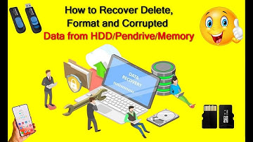 How to Recover Format/Deleted Data From Hard Disk/Pendrive/Memory