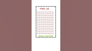 FIND OUT👁️SS👁️#IQtest#Eyetest#Math#Gk #BrainExercise#Puzzle#yt #Quiz#Learn#Reels#Views #Viral#Shorts