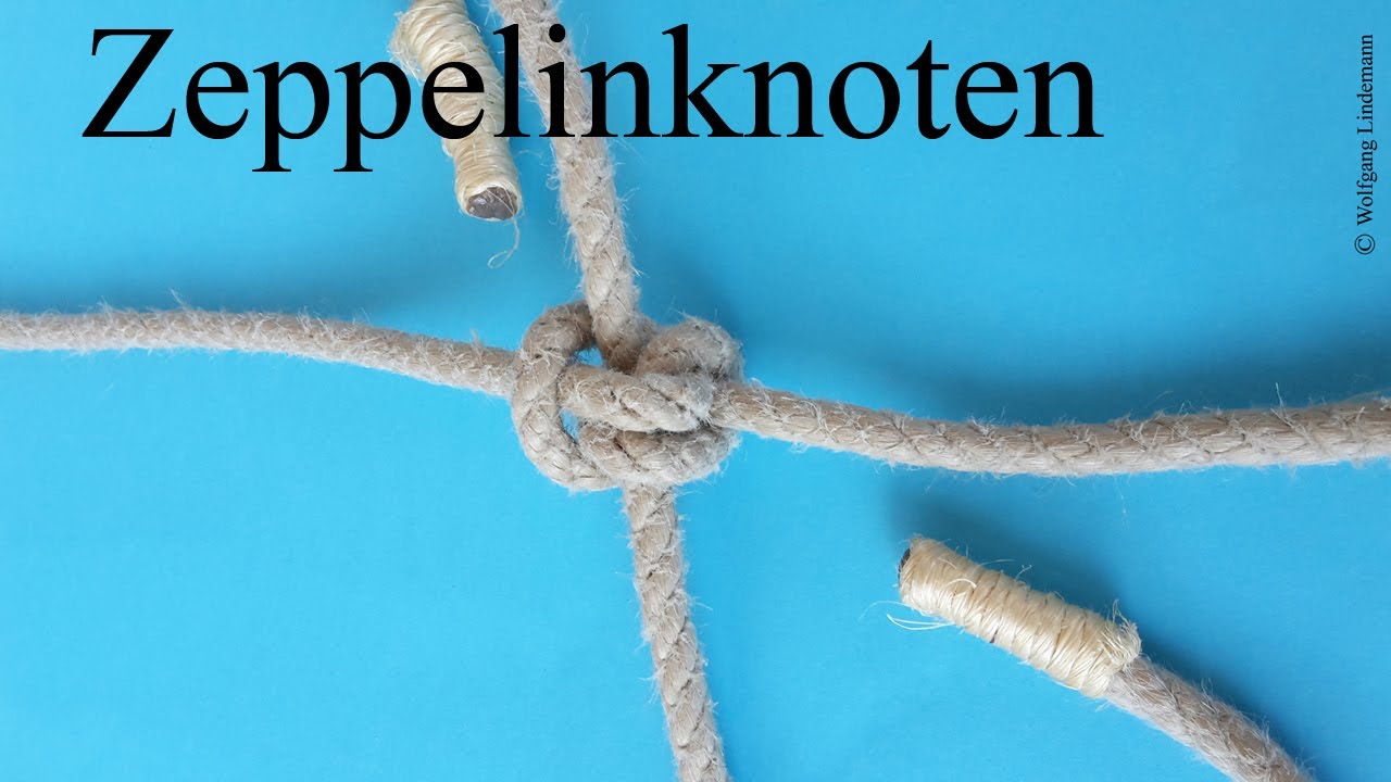 Zeppelinknoten oder Rosendahl Knoten (Zeppelin Bend or Rosendahl Bend)